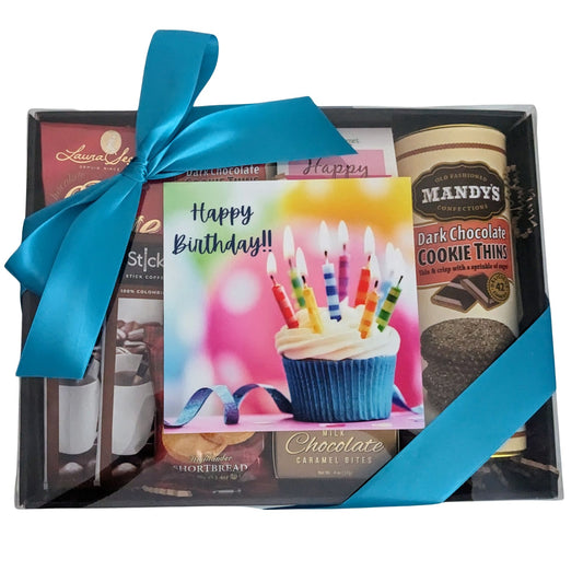 Happy Birthday Coffee and Cookies Gift Box